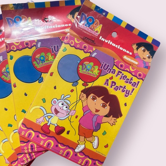 Set Of Five New In Package Dora The Explorer Spanish Birthday Party Invitations - Picture 2 of 11